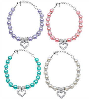 Heart and Pearl Necklaces